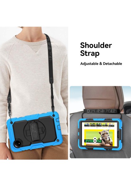 Xiaomi Redmi Pad Se 4g 8.7 Inç Kılıf El Kayışı Pc + Silikon Tablet Kapak Pet Ekran Koruyucu-Bebek Mavisi Için (Yurt Dışından) indirimleri