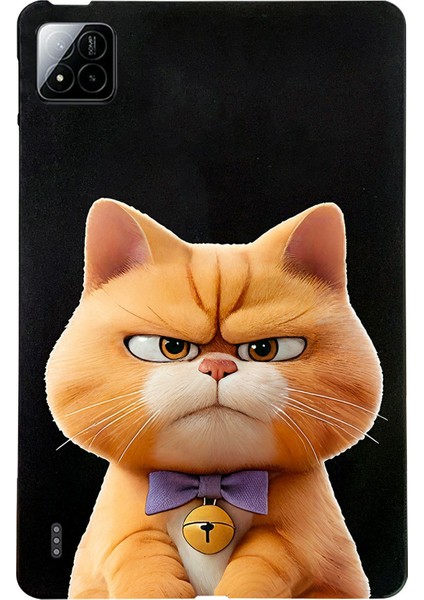 Xiaomi Pad 7 Pro / Pad 7 Kılıf Desen Baskı Ince Tpu Tablet Koruyucu Kapak-Garfield Kedi Için (Yurt Dışından)