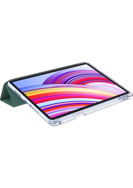 Xiaomi Redmi Pad Pro 5g / Pad Pro / Poco Pad 4g Origami Şeffaf Tablet Kapağı-Koyu Yeşil Için (Yurt Dışından) fiyatları
