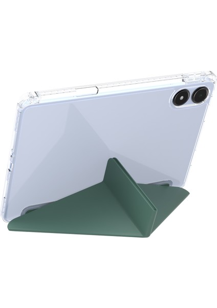 Xiaomi Redmi Pad Pro 5g / Pad Pro / Poco Pad 4g Origami Şeffaf Tablet Kapağı-Koyu Yeşil Için (Yurt Dışından) modelleri