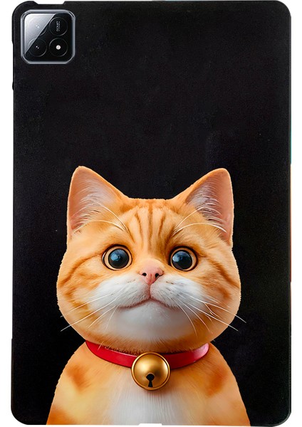 Xiaomi Pad 6s Pro 12.4 Kılıf Desen Baskı Ince Tpu Tablet Koruyucu Kapak-Kısa Tüylü Kedi Için (Yurt Dışından)