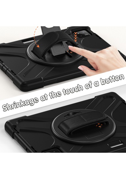 Xiaomi Pad 7 Kılıf Tpu+Pc+Silikon Anti Drop Tablet Kapağı-Siyah (Yurt Dışından)