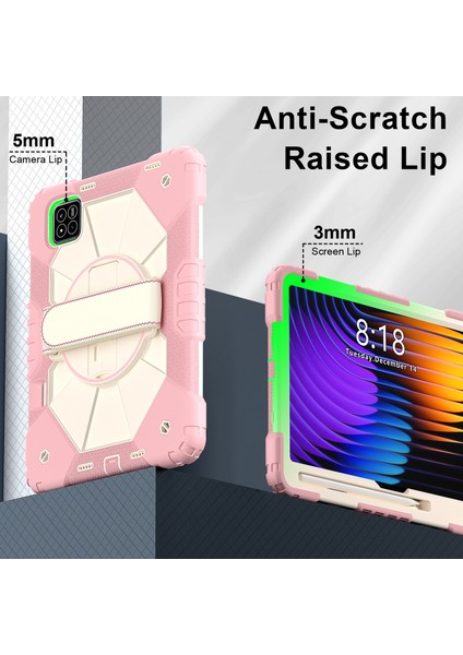 Xiaomi Pad 7 Pro / Pad 7 Kılıf Silikon+Pc Tablet Kılıfı, Kullanışlı Askı-Gül Altın (Yurt Dışından) fırsatları