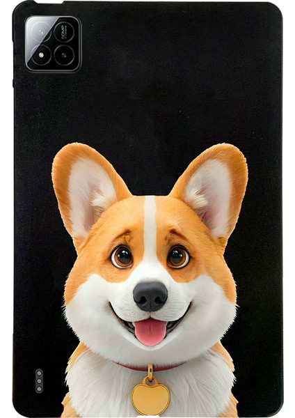 Xiaomi Pad 7 Pro / Pad 7 Kılıf Desen Baskı Ince Tpu Tablet Koruyucu Kapak-Corgi Için (Yurt Dışından)