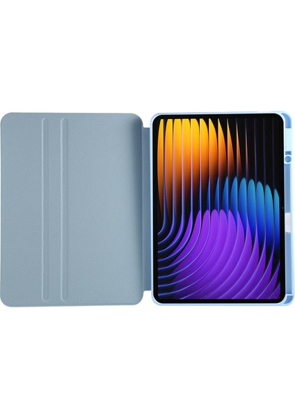 Xiaomi Pad 7 Pro/pad 7 Kılıf Deri Tablet Kılıfı-Mavi (Yurt Dışından)