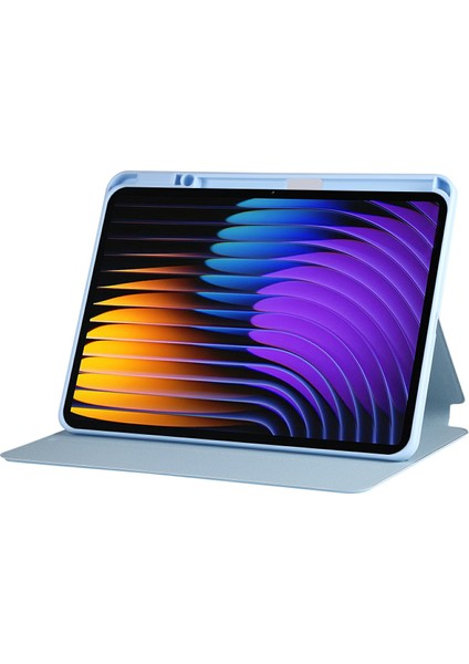 Xiaomi Pad 7 Pro/pad 7 Kılıf Deri Tablet Kılıfı-Mavi (Yurt Dışından)
