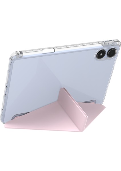 Xiaomi Redmi Pad Pro 5g / Pad Pro / Poco Pad 4g Origami Şeffaf Tablet Kapağı-Pembe Için (Yurt Dışından) modelleri