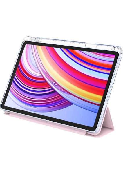 Xiaomi Redmi Pad Pro 5g / Pad Pro / Poco Pad 4g Origami Şeffaf Tablet Kapağı-Pembe Için (Yurt Dışından) fırsatları