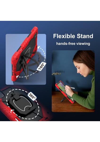 Xiaomi Pad 7 Pro / Pad 7 Kılıf Silikon+Pc Tablet Kılıfı-Kırmızı / Siyah (Yurt Dışından) fırsatları