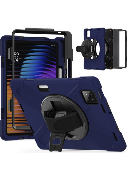 Xiaomi Pad 7 Kılıf Tpu+Pc+Silikon Anti Drop Tablet Kılıfı-Lacivert (Yurt Dışından)