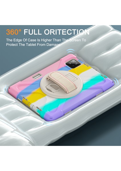 Xiaomi Pad 7 Kılıf Için Tpu+Pc+Silikon Anti Drop Tablet Kapağı-Renkli Pembe (Yurt Dışından)