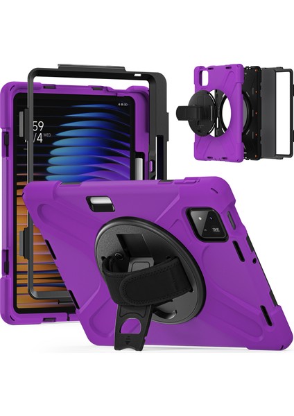 Xiaomi Pad 7 Kılıf Tpu+Pc+Silikon Anti Drop Tablet Kapağı-Mor (Yurt Dışından)