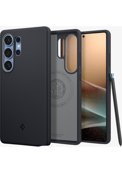 Caseology Samsung Galaxy S25 Ultra Kılıf Nano Pop Mag özellikli Black Sesame - ACS09057