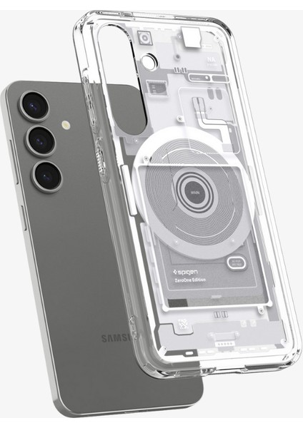 Galaxy S25 Kılıf Ultra Hybrid Zero One MagFit özellikli Zero One White - ACS09004
