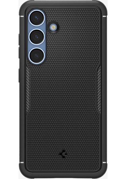 Galaxy S25 ile Uyumlu Kılıf Core Armor Hava Kanalı Teknolojisi™ Askeri Sınıf Koruma MagFit özellikli Matte Black Dokulu Yüzey Kapak - ACS08924