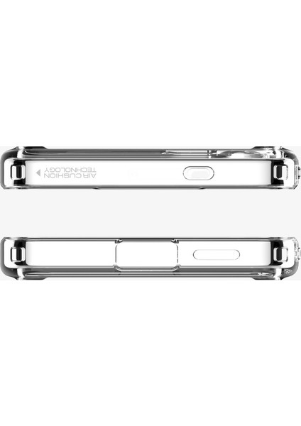 Galaxy S25 Kılıf Ultra Hybrid S MagFit özellikli Clear White - ACS09026