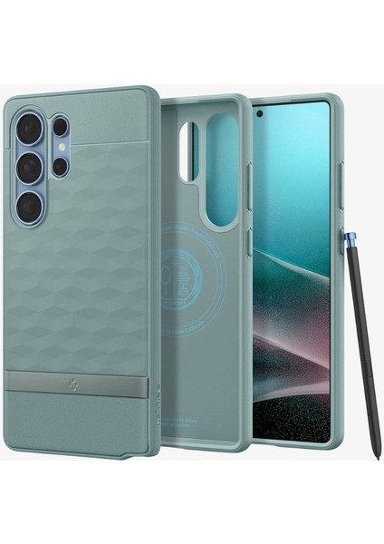 Caseology Galaxy S25 Ultra Kılıf Parallax Mag özellikli Sage Green - ACS09053 fiyatları
