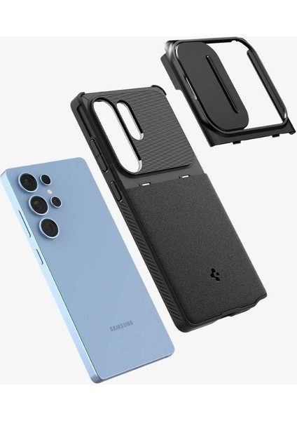 Galaxy S25 Ultra ile Uyumlu Kamera Korumalı Kılıf Optik Armor Hava Kanalı Teknolojisi™ Askeri Sınıf Koruma Black Dokulu Yüzey Kapak - ACS08969 indirimleri