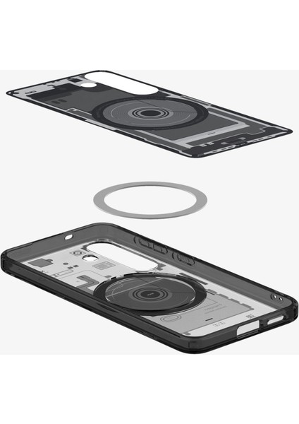 Galaxy S25 Plus Kılıf Ultra Hybrid Zero One MagFit özellikli Zero One Black - ACS08982 modelleri