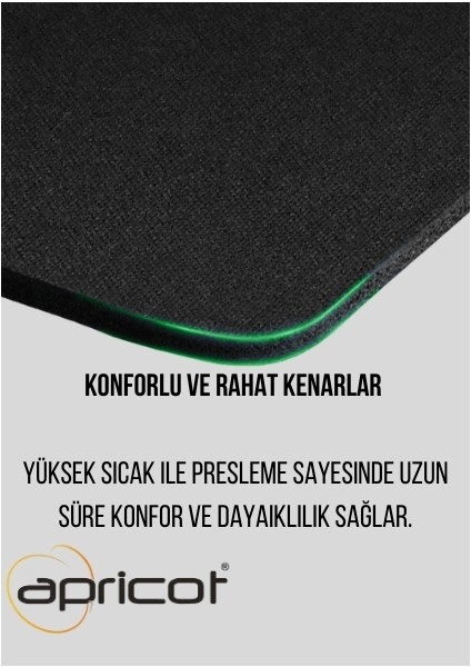 AP-MP01 30 x 70 cm Masa Pedi, Oyuncu Masa, Siyah Mousepad