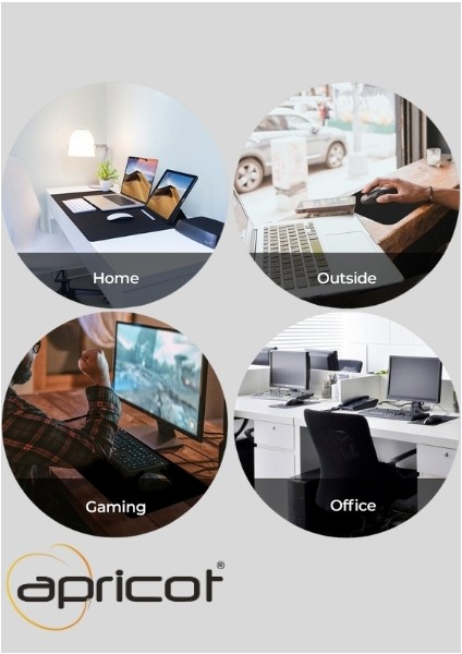AP-MP01 30 x 70 cm Masa Pedi, Oyuncu Masa, Siyah Mousepad