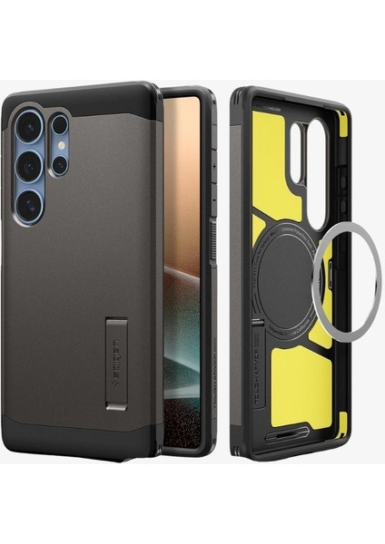 Galaxy S25 Ultra Kılıf Tough Armor AI MagFit özellikli Gunmetal - ACS08965 fiyatları