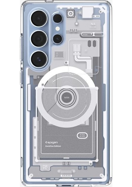 Galaxy S25 Ultra Kılıf Ultra Hybrid MagFit özellikli Zero One White - ACS08958