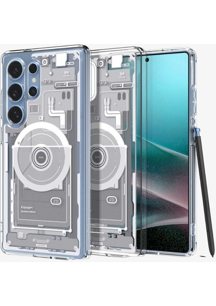 Galaxy S25 Ultra Kılıf Ultra Hybrid MagFit özellikli Zero One White - ACS08958