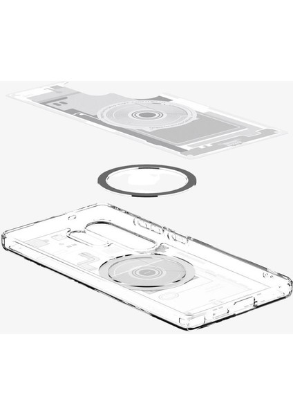 Galaxy S25 Ultra Kılıf Ultra Hybrid MagFit özellikli Zero One White - ACS08958
