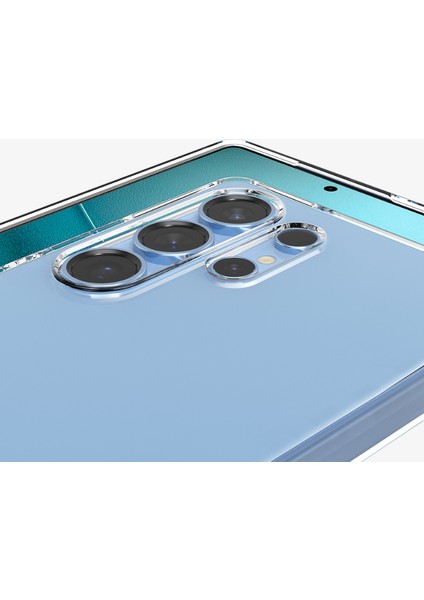 Samsung Galaxy S25 Ultra Kılıf Liquid Crystal 4 Tarafı Tam Koruma Crystal Clear - ACS08948