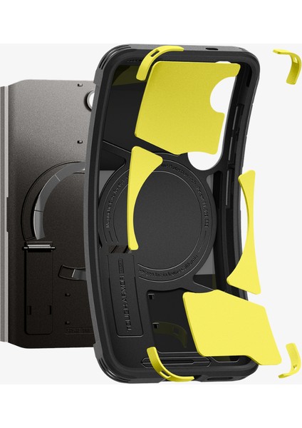 Galaxy S25 Plus Kılıf Tough Armor AI MagFit özellikli Gunmetal - ACS08988