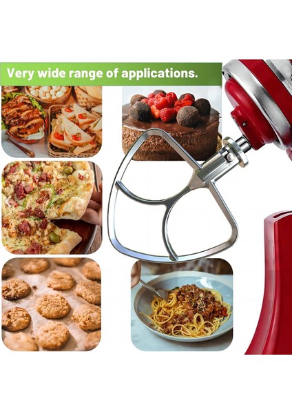 Kitchenaid 4.5-5qt Için Paslanmaz Çelik Düz Çırpıcı Stand Mikser Aksesuarlarının Değiştirilmesi, Kaplamasız, Bulaşık Makinesinde Yıkanabilir (Yurt Dışından) fiyatları