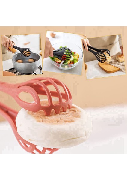 3 Parça 2'si 1 Arada Yemek Klipsi ve Çırpma, Salata Karıştırıcı ve Yemek Klipsi Pişirmek Için Çok Yönlü Mutfak Aracı (Yurt Dışından) modelleri