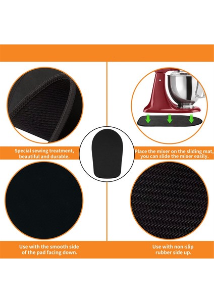 Kitchenaid Mikser Için Sürgülü Mat, Kitchenaid 4.5-5 Qt Tilt-Head Stand Mikser Için Mikser Taşıyıcı Kaydırıcı Mat Pedi (Yurt Dışından) modelleri