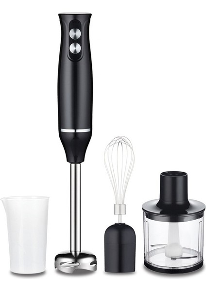 4'ü 1 Arada Yüksek Güçlü Daldırma El Çubuk Blender Mikseri Doğrayıcı ve Smoothie Bardağı Içerir Paslanmaz Çelik Buz Bıçağı Ab Tak (Yurt Dışından)