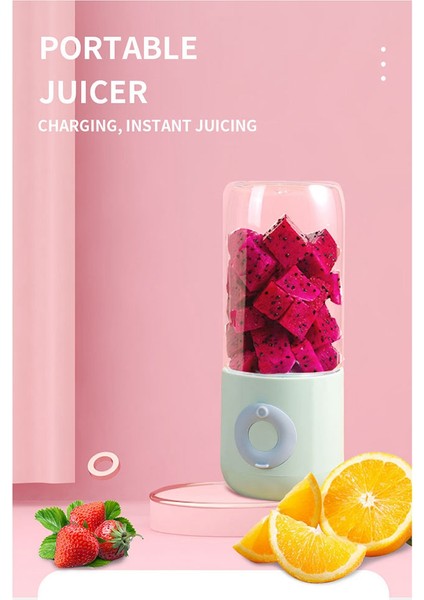 Taşınabilir Blender Elektrikli USB Mikser Sıkacağı Makinesi Mini Gıda Smoothie El Kişisel Meyve Sıkacağı Sıkacağı 500 Ml, C (Yurt Dışından)
