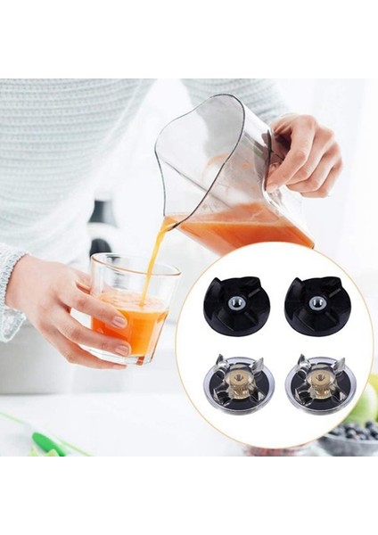 Magic 250W Blender Yedek Yedek Parçaları Için 4 Plastik Dişli Tabanı + 2 Kauçuk Dişli (Yurt Dışından)