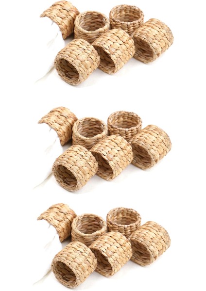 18 Adet Peçete Halkaları, Su Sümbülü Peçete Tutucu Halkaları-Doğum Günü Partisi Için Rustik Peçete Halkaları, Yemek Masası Dekorasyon (Yurt Dışından)