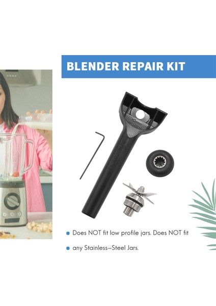 2x Blender Bıçağı Tamir Takımı Temizleme Aleti, Vitamix 5200 Serisi 64 48 32OZ Için Contalı Tahrik Soketi (Yurt Dışından)