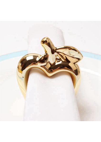 12 Adet Elma Peçete Halkaları, Metal Kaplama Elma Vintage Peçete Halkası Yemek Masası Dekorasyonu Için Toka Tutucu, (Altın) (Yurt Dışından) fırsatları