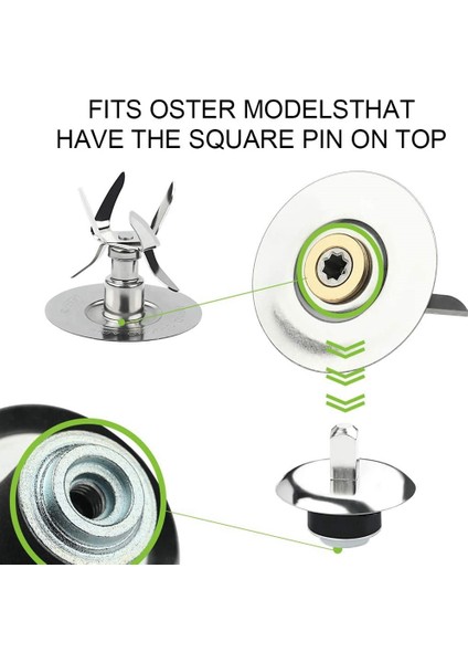 2x Oster ve Osterizer Blender Buz Bıçakları Için Yedek Parçalar 4980 4961 Conta Kaplin Saplama Slinger (Yurt Dışından)