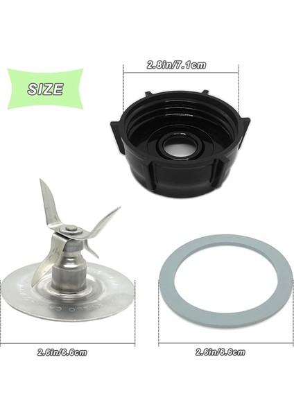Oster Blender Için Yedek Parçalar Blender Buz Kırıcı Bıçak Kavanoz Taban Kapağı Ile, Aspas Para Licuadora Oster Blender Için (Yurt Dışından)