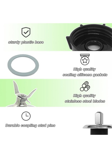 Oster Blender Için Yedek Parçalar Blender Buz Kırıcı Bıçak Kavanoz Taban Kapağı Ile, Aspas Para Licuadora Oster Blender Için (Yurt Dışından)