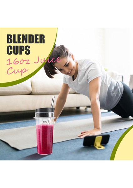 Nutri Ninja Için Kapaklı Blender Bardağı, BL740/BL770/BL771/BL772/BL780/BL660/BL663/BL810 Için Tek Servis Yedek Parçalar (Yurt Dışından)