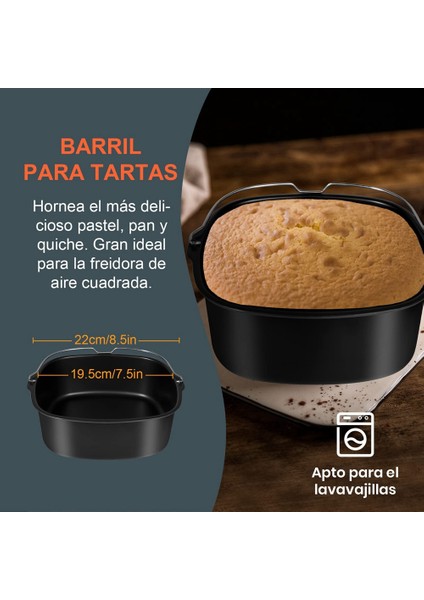 Gowise Phillips Cozyna ve Secura Için 8 Inç Hava Fritöz Aksesuarları, Fırın Ocakları Için Tüm Airfryer 5.3qt - 5.8qt'ye Uygun (Yurt Dışından) indirimleri