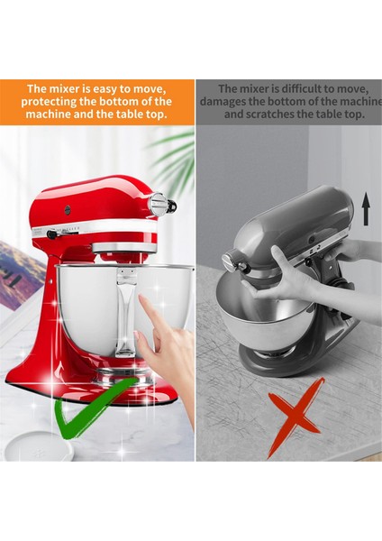 Kitchenaid Mikser Için Sürgülü Mat, Kitchenaid 4.5-5 Qt Tilt-Head Stand Mikser Için Mikser Taşıyıcı Kaydırıcı Mat Pedi (Yurt Dışından)