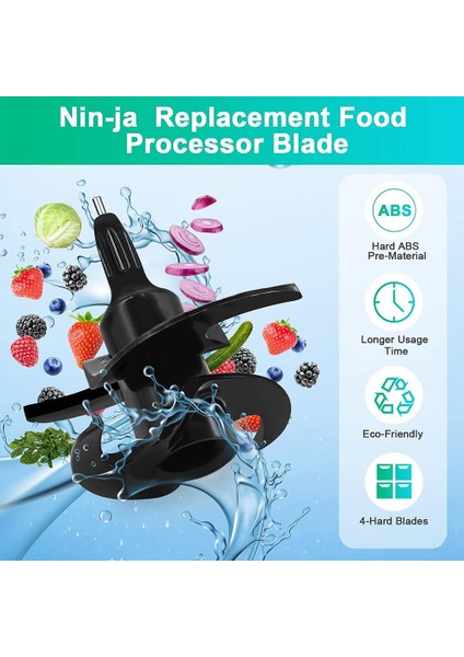 Blender Bıçağı Yedek Parçaları, Ninja Blender BL770 BN601 NF701 Için Yüksek Hızlı Ninja Mutfak Robotu Yedek Parçaları (Yurt Dışından)