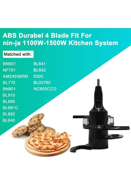Blender Bıçağı Yedek Parçaları, Ninja Blender BL770 BN601 NF701 Için Yüksek Hızlı Ninja Mutfak Robotu Yedek Parçaları (Yurt Dışından)
