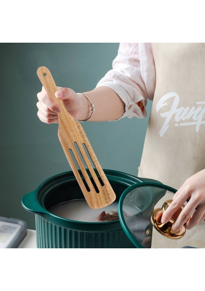 Ahşap Spurtles Seti (5 Adet) - Tik Ahşap Mutfak Aletleri Seti - Karıştırma ve Karıştırma Için Isıya Dayanıklı Yapışmaz Ahşap Tencere Seti (Yurt Dışından) indirimleri
