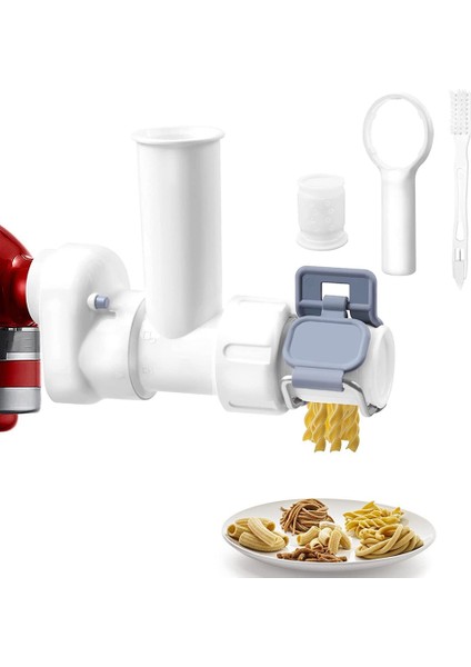 Kitchenaid Stand Mikser Için Mikser Aksesuarları 6 Farklı Şekilde Makarna Çıkışı Dayanıklı Makarna Ataşmanı (Yurt Dışından) fiyatları